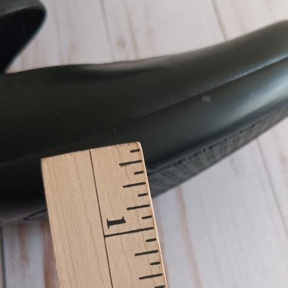 Underfoot| Black Leather Mary Jane Wedge Heel Sz 9 Comfort Minimal Professional main image 7